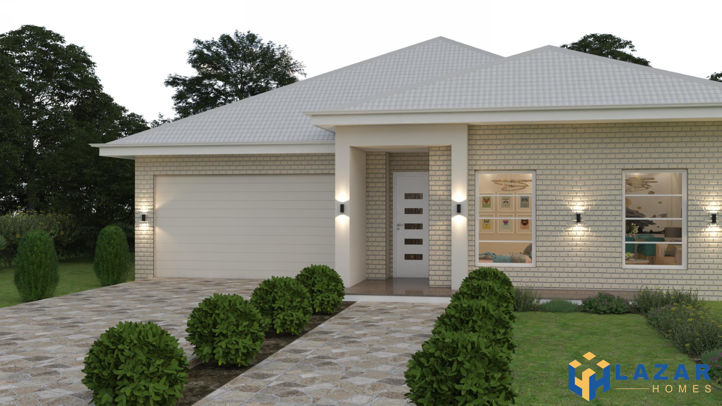 Large modern contemporary house in wood and concrete
